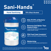 PDI SANI-HANDS® INSTANT HAND SANITIZING WIPES Instant Hand Sanitizing Wipe, Medium, 6" x 7½", 135/can, 12 can/cs (40 cs/plt) (026575) (US Only) (HAZMAT Fees Apply, cannot ship via Air or to AK, GU, HI, PR, VI)