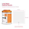 PDI SANI-CLOTH® BLEACH GERMICIDAL DISPOSABLE WIPE Bleach Germicidal Disposable Wipe, Large, 6" x 10½", 75/canister, 12 can/cs (30 cs/plt) (Non-returnable; ; Non-refundable) (US Only)
