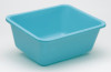 MEDEGEN GENT-L-KLAVE® RECTANGULAR WASH BASINS - Rectangular Wash Basin, 7½ Qt, Powder Blue, 12/cs (48 cs/plt)