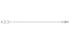 BD Extension Set, Pressure Rated, Minibore, Purple Striped, (1) MaxPlus Clear Needle-Free Connector, Spin Male Luer Lock, Not Made with DEHP, 8.5" Length, 0.59ml PV, Sterile, 50/cs (Continental US Only) - 5"