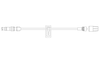 BD Extension Set, Pressure Rated, Smallbore, Includes: (1) SmartSite Needle-Free Connector, Slide Clamp, Spin Male Luer Lock, Not Made w/ DEHP, 6", 0.2 ml PV, Sterile, 25/sleeve, 4 sleeve/cs (Continental US Only) - 6"