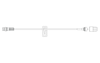 BD Extension Set, Pressure Rated, Smallbore, Includes: (1) SmartSite Needle-Free Connector, Slide Clamp, Spin Male Luer Lock, Not Made w/ DEHP, 6", 0.2 ml PV, Sterile, 25/sleeve, 4 sleeve/cs (Continental US Only) - 6"