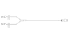 BD Extension Set, Smallbore, Bifuse, (2) Slide Clamps, (2) Female Luers Spin Male Luer Lock, 7" Length, 0.3 ml Fluid Path, Note Made with DEHP, Sterile, 100/cs (Continental US Only) - 7"