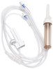 BD Gravity Admin Set, Check Valve, Roller Clamp, (2) SmartSite™ Needle-Free Valves 9", 85" from 2-Piece Male Luer Lock, 60 drop/L, 104" Length, 18 ml Fluid Path, Not Made with DEHP, Sterile, 100/cs (Continental US Only) - 9"