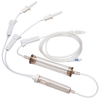 BD Gravity Set, Includes: Check Valve, Roller Clamp, (2) SmartSite Needle-Free Valves 4", 78" from Fixed Male Luer Lock, 10 drops/L, 104", 23 ml PV, Sterile, 100/cs (Continental US Only) - 4"