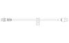 BD SmartSite™ Extension Set, (1) SmartSite™ Needle-Free Connector, Slide Clamp, Spin Male Luer Lock, 9" Length, 1.3 ml PV, Sterile, 100/cs (Continental US Only) - 9"