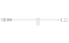 BD SmartSite™ Extension Set, (1) SmartSite™ Needle-Free Connector, Slide Clamp, Spin Male Luer Lock, 9" Length, 1.3 ml PV, Sterile, 100/cs (Continental US Only) - 9"