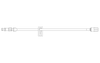 BD SmartSite™ Extension Set, (1) SmartSite™ Needle-Free Connector, Slide Clamp, Spin Male Luer Lock, 9" Length, 1.3 ml PV, Sterile, 100/cs (Continental US Only) - 9"