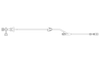 BD SmartSite™ Extension Set, Pinch Clamps, 4-Way Stopcock (Off Indicator), 1 SmartSite™ Needle-Free Valve, 6" 2-Piece Luer Lock, 50/cs (Continental US Only) - 6"