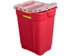 BD Sharps Collector, 17 Gal, Hinged Top, Red, 5/cs (Continental US Only) - Red