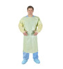 HALYARD FLUID RESISTANT GOWN - Gown, Over-the-Head, Poly-Coated, Fluid Resistant, Yellow, Universal, 100/cs (US Only)