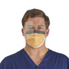HALYARD KC300 SURGICAL & PROCEDURE MASKS - Procedure Mask, Wraparound Visor, Fog-Free, Earloop, Orange, 25/bx, 4 bx/cs (US Only)