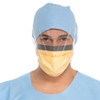 HALYARD FLUIDSHIELD™ FACE MASKS - Fog-Free Surgical Mask, Splashguard™ Visor, Orange, 25/pkg, 4 pkg/cs (US Only)