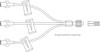 Acacia Extension Set, BD Qsyte™ Luer Access Split-Septum, 15cm (6") Macro Bore Tri-Extension Set, Spin Nut, 50/cs (Continental US Only) - 6"