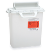 BD Sharps Collector, 3 Gallon, 15¾" x 13½" x 6", Counterbalanced Door, Pearl, 10/cs (Continental US Only) - 13½"