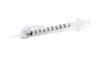 Syringe, 1mL BD SafetyGlide™ Tuberculin, 27 G x ½" Permanently Attached Needle, Regular Bevel, 100/bx, 4 bx/cs (Continental US Only)