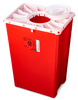 BD PGII Sharps Container, 18 Gallon, Duo Port Access Lid, Red, 7/cs (Continental US Only) - Red