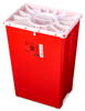 BD PGII Sharps Container, 18 Gallon, Duo Port Access Lid, Red, 7/cs (Continental US Only) - Red