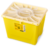 BD PGII Sharps Container, 8 Gallon, Duo Port Access Lid, Yellow, 9/cs (Continental US Only) - Yellow