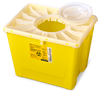 BD PGII Sharps Container, 8 Gallon, Duo Port Access Lid, Yellow, 9/cs (Continental US Only) - Yellow