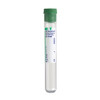 BD Plastic Tube, Conventional Stopper, 16mm x 100mm, 10.0mL, Green, Paper Label, Lithium Heparin (bxray coated) 150 Ubx Units, 100/pk, 10 pk/cs (Temp Sensitive; Non-Returnable) (Continental US Only) - Green