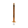 EXEL TB TUBERCULIN SYRINGES WITH LUER SLIP Tuberculin Syringe Only, 1cc, Low Dead Space Plunger, Luer Slip with Cap, Amber, 100/bx, 10bx/cs (MINIMUM ORDER QUANTITY OF 100 CASES)