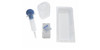 AMSINO AMSURE® IRRIGATION TRAY Bulb Irrigation Tray Includes: 1000cc Outer Tray, 500cc Graduated Container, 60cc Bulb Irrigation Syringe, Alcohol Prep Pad, Large Moisture-Proof Underpad, 20/cs (50 cs/plt)