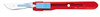 CINCINNATI SAFETY SCALPELS Safety Scalpels, Swann Morton, Stainless Steel, Red Handle, Size 22, Disposable, Sterile, 25/bx