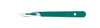 CINCINNATI LANCE™ SCALPELS & HANDLES Scalpel, Stainless Steel, Size 23, Green Handle, Disposable, Sterile, 10/bx