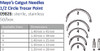 CINCINNATI SUTURE NEEDLES - STERILE Suture Needle, Mayo's, Catgut, Sterile, 1/2 Circle, Trocar Point, Size 3, 2/pk, 25 pk/bx