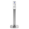 GOJO PURELL® MESSENGER™ STAND AND ACCESSORIES Purell® Messenger™ ES8 Floor Stand, White with Silver Panel (Dispenser Included), 1/cs