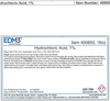 EDM3 STAINS AND REAGENTS Hydrochloric Acid, 1%, 16 oz, Non-Regulated  (Item is Non-Returnable) (US Only)
