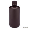 GLOBE SCIENTIFIC DIAMOND™ REALSEAL BOTTLES Diamond RealSeal™Bottle, Narrow Mouth Boston Round, HDPE with PP Closure, 1000mL, 6/bg