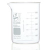 GLOBE SCIENTIFIC BEAKERS Beaker, Globe Glass, 600mL, Low Form Griffin Style, Heavy Duty, Dual Graduations, ASTM E960, 6/bx
