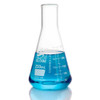 GLOBE SCIENTIFIC GLASS FLASK Flask, Erlenmeyer, Globe Glass, 250mL, Heavy Duty, Narrow Mouth, Dual Graduations, ASTM E1406, 6/bx