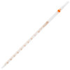 GLOBE SCIENTIFIC GLASS PIPETTE Pipette, Serological, Globe Glass, Reusable, 10mL, To Deliver (TD), 0.1 Graduations, Orange Band, ASTM E1044, 6/bx