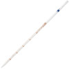 GLOBE SCIENTIFIC GLASS PIPETTE Pipette, Serological, Globe Glass, Reusable, 5mL, To Deliver (TD), 0.1 Graduations, Blue Band, ASTM E1044, 6/bx