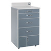 MTI MOBILE CABINET MTC-BS Mobile Cabinet, 4-Drawer, 2-Door, Laminate-Shadow, Trim-White ( ONLY) (Continetal US & Canada)