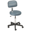 MTI STOOL Stool, Pneumatic Hand Operated, Black Base, with Ergo Backrest, Premium-Slate ( ONLY) (Continetal US & Canada)