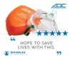 ADC ADSAFE™ CPR POCKET RESUSCITATOR CPR Valve Mask Resuscitator In Case, Orange (US Only) RESUSCITATOR CPR ADSAFE LF