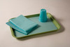 TIDI 3-PLY TISSUE/POLY TOWEL & BIB - Bib, 13" x 18", 3-Ply + Poly, Diamond Emboss, Blue, 500/cs