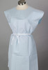 TIDI 3-PLY, ALL TISSUE PATIENT GOWN - Gown, 30" x 42", 3-Ply Tissue, Blue, Latex Free (LF), 50/cs
