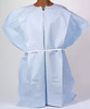 TIDI TISSUE POLY TISSUE PATIENT GOWN - Exam Gown, Poncho Style, 40" x 40", Blue, T/P/T, Latex Free (LF), 25/cs