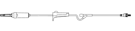 AMSINO AMSAFE® IV ADMINISTRATION SETSIV Admin Set, 10 Drops Per mL, 72" Length, 15 mL Priming Volume, Non-Vented, Roller Clamp, 1 Y Site, Rotating Male Luer Lock, PE Poly Pouch, 50/cs (75 cs/plt)