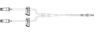 AMSINO SMALLBORE EXTENSION SETBifuse Extension Set, (2) MicroClave® Clear Needle-Free Connectors, (2) Slide Clamps, Rotating Male Luer Lock, 7" Length, 0.39ml PV, 50/cs
