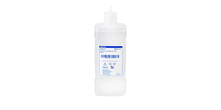 AMSINO AMSURE® STERILE WATERSterile Water for Inhalation, USP, 1000ml, 12/cs