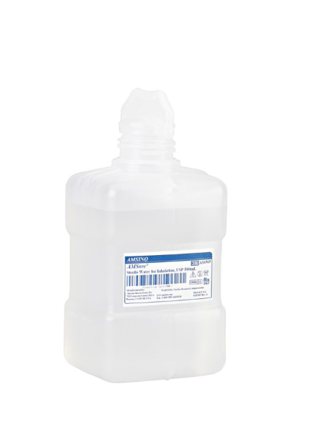 AMSINO AMSURE® STERILE WATERSterile Water for Inhalation, USP, 500ml, 12/cs (Temporarily Unavailable for Sale)
