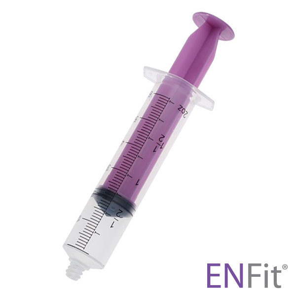 AMSINO AMSURE® ENTERAL FEEDING IRRIGATION KITSFlat Top Piston Syringe with ENFit Tip, 60cc, Sterile, 50/cs