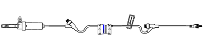 AMSINO IV ADMINISTRATION SETSIV Admin Set, 100", Flow Controller, 2 Needleless Injection Sites, 50/cs