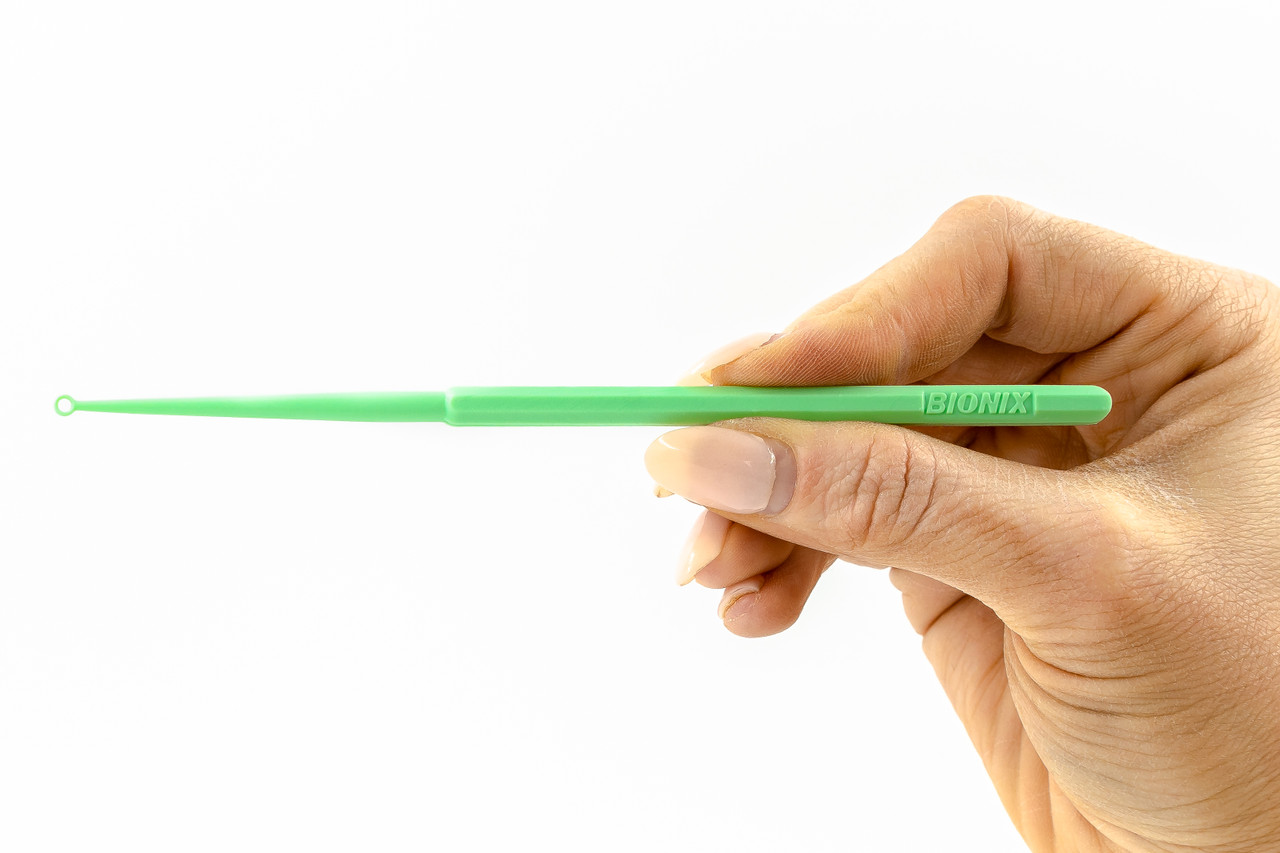 BIONIX SAFE EAR CURETTE™ Ear Curette, MicoLoop®, 3mm, Green, 50/bx (US Only)